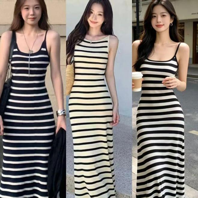 焦点娱乐登录:夏天裙子千万别买重复,看看这几款条纹裙,舒适高级又有个性